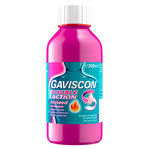 Gaviscon Double Action Heartburn & Indigestion Liquid Aniseed Flavour 300ml