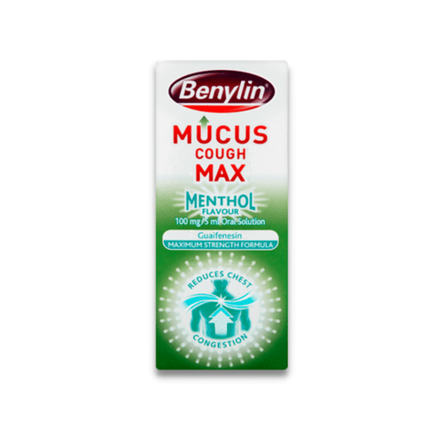 Benylin Mucus Cough Max Menthol Flavour 100 mg/5 ml Oral Solution 150ml