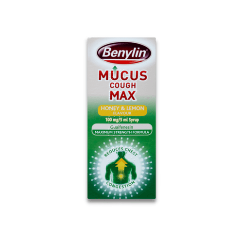 Benylin Mucus Cough Max Honey & Lemon Flavour 100 mg/5 ml Syrup 300ml