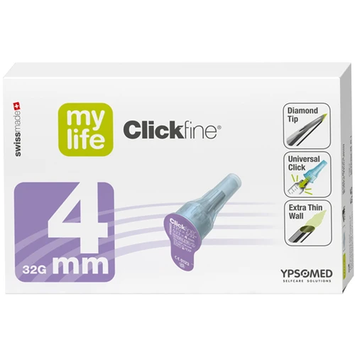 mylife Clickfine 4mm Pen Needles 100s