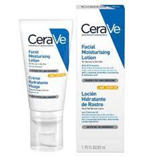 Cerave AM Facial Moisturising Lotion 52ml SPF25