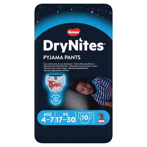 Huggies Drynites Pyjamas Boy 4-7 Years 10s