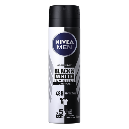 Nivea For Men Invisible Black & White Anti-Perspirant 150ml