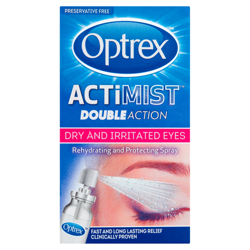 Optrex ActiMist 2 in 1 Eye Spray for Dry And Irritated Eyes 10ml