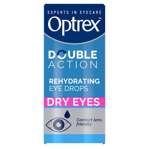 Optrex Double Action Preservative Free Dry Eye Drops 10 ml