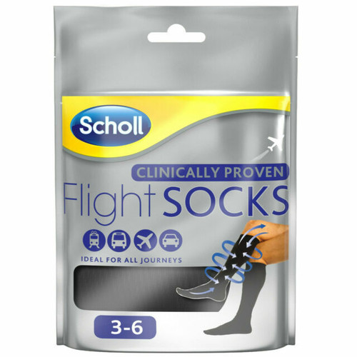 Scholl Flight Socks Cotton Feel Size 3-6