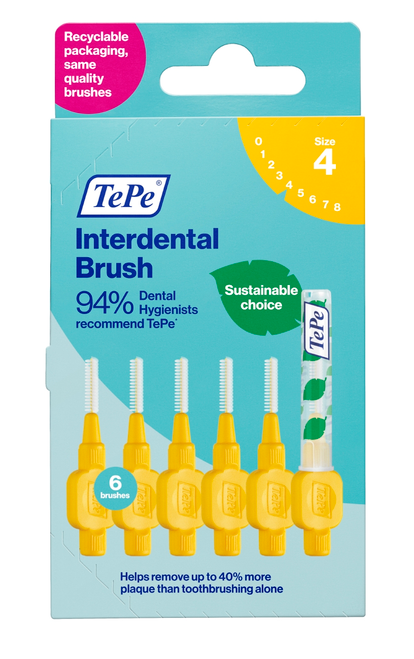 Tepe Interdental Brush Yellow 6s
