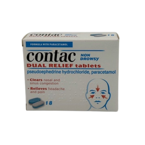 Contac Dual Relief Tablets 18s