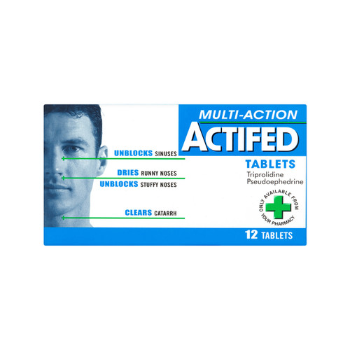 Actifed Multi-Action Tablets 12s