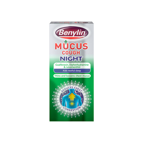 Benylin Mucus Cough Night Oral Solution 150ml