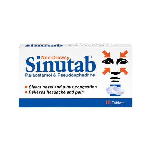 Sinutab Non Drowsy Tablets 15s