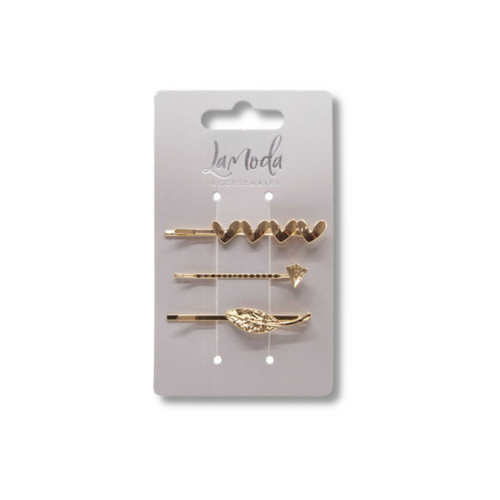 Assorted Silver & Gold Hair Pins