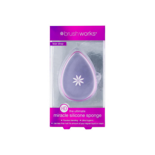 Brushworks Hd Miracle Silicone Sponge Tear Drop - Purple