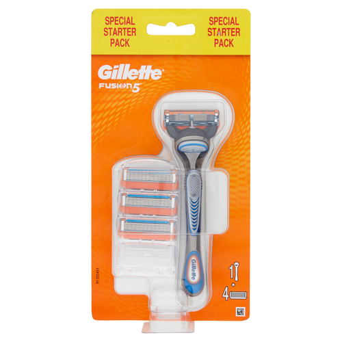 Gillette Fusion Man Starter Pack + 4 blades