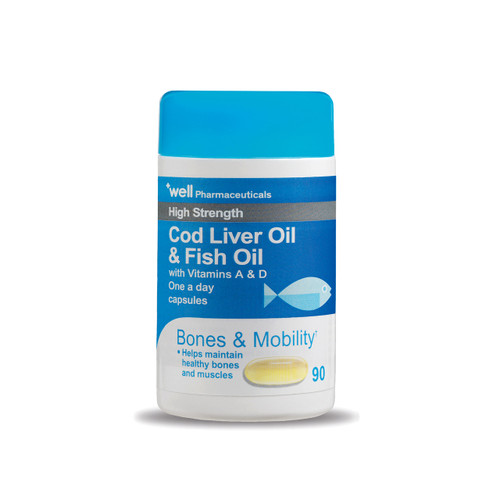 Well Cod Liver Oil 1000 mg Capsules