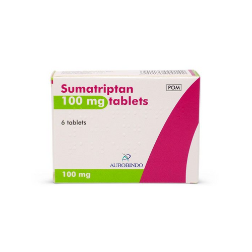 Sumatriptan 100mg Tablets x 6