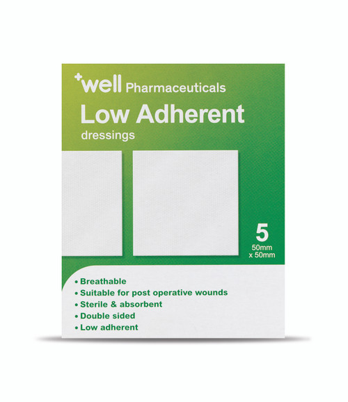 Well Low Adherent Dressing 5 x 5cm