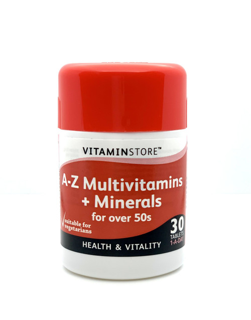 Vitamin Store A-Z Multivitamin + Minerals 50+ Tablets 30s