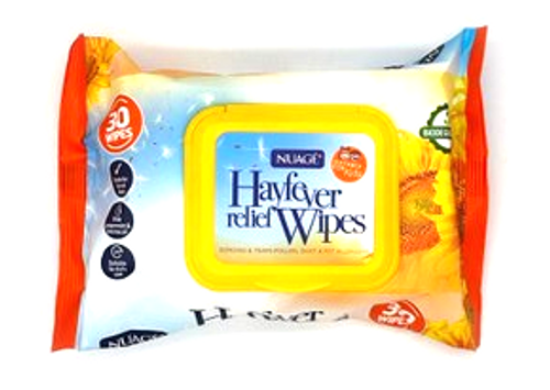 Nuage Hayfever Relief Wipes 30 pack