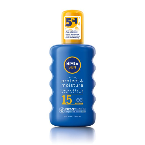 Nivea Sun Protect & Moisture Sun Spray SPF15 200ml