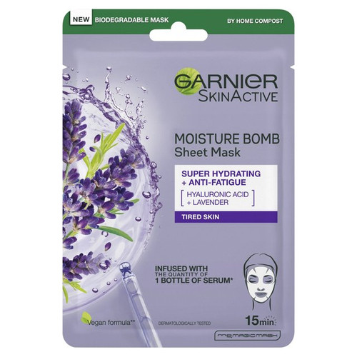 Garnier SkinActive Moisture Bomb Lavender Tissue Mask