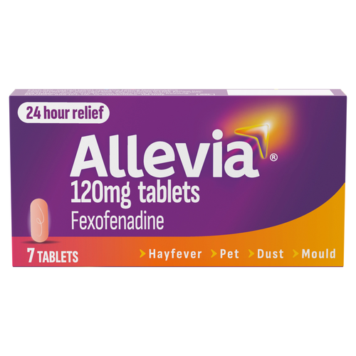 Allevia Fexofenadine 120mg Hayfever Relief Tablets 7s