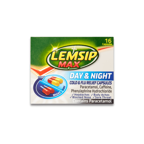 Lemsip Max Day & Night Cold & Flu Relief Capsules 16s