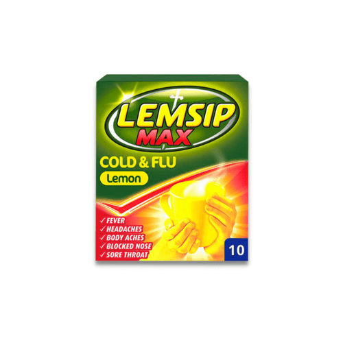 Lemsip Max Cold & Flu Lemon Sachets 10s