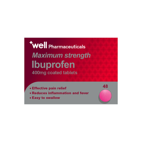 Well Pharmaceuticals Ibuprofen 400MG Tablets 48s