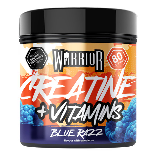 Warrior Creatine Plus Vitamins – Blue Razz – 360g