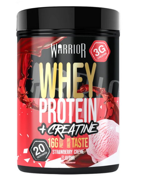 Warrior Creatine Plus Whey – Strawberry Milkshake