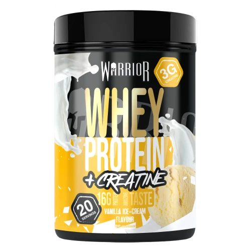 Warrior Whey Protein Plus Creatine (Vanilla Ice Cream) - 500g