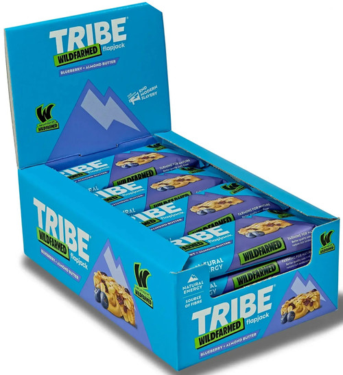 TRIBE x Wildfarmed Flapjack 16x50g - Blueberry + Almond Butter