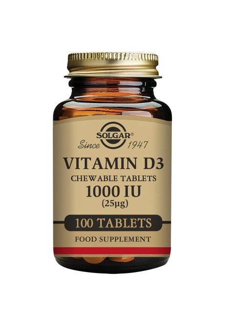 Solgar Vitamin D3 (Cholecalciferol) 1000 IU (25 ug) 90