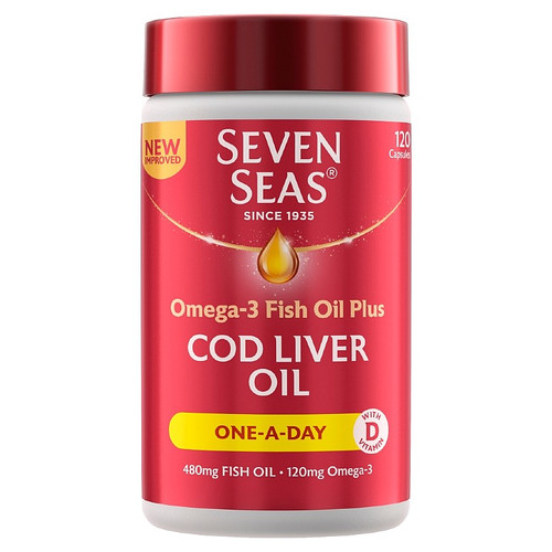 Seven Seas Cod Liver Oil Capsules One-a-Day 120s