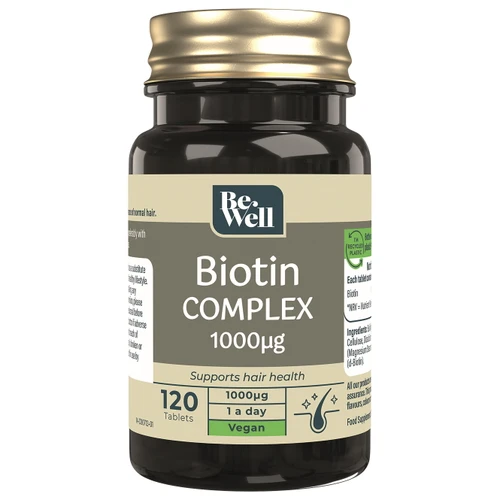 Be Well Biotin Complex 1000ug Tablets 120s
