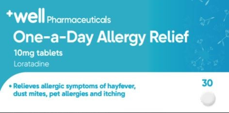 Well Pharmaceuticals One-a-Day Allergy Relief Loratadine 10mg Tablets 30s