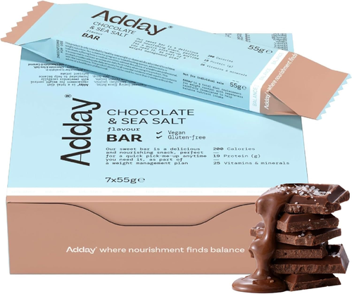 Adday Chocolate & Sea Salt Flavour Bar 7x55g