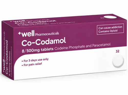 Well Co-Codamol 8/500mg Round Tablets 32s