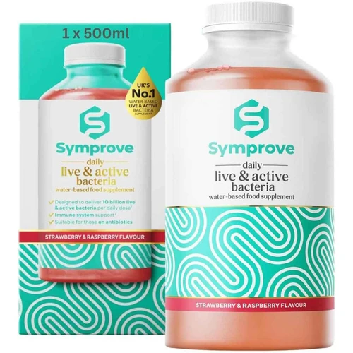 Symprove Daily Live & Active Bacteria Supplement (Strawberry & Raspberry) 500ml