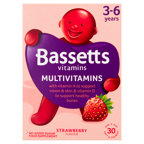 Bassetts 3-6 Years Multivitamins Strawberry Flavour