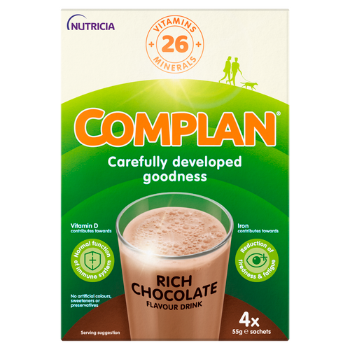 Complan Rich Chocolate Flavour Drink 4 x 55g