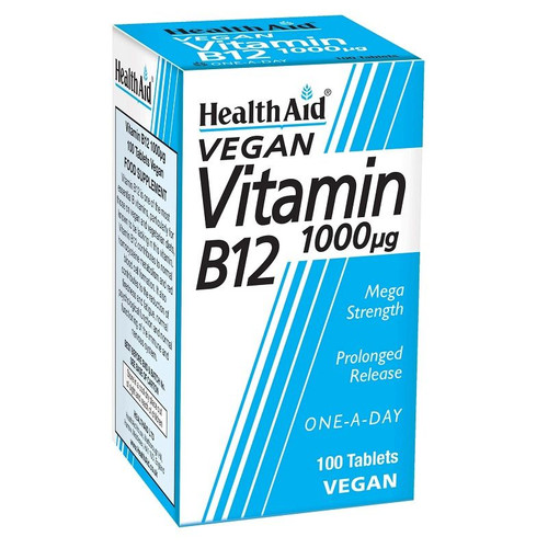 Health Aid Vitamin B12 1000UG Tablet 50 Pack