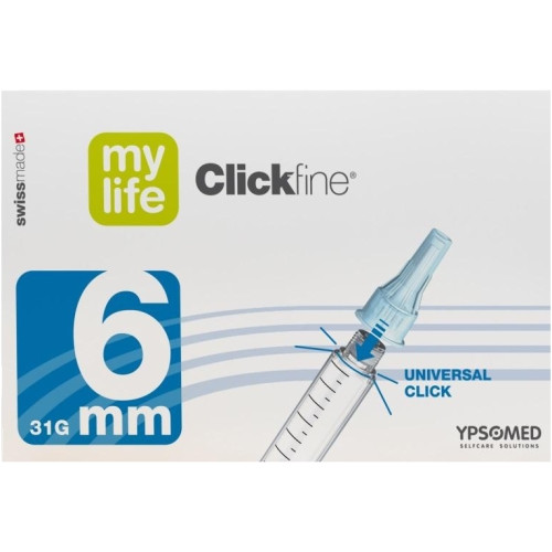 mylife Clickfine 6mm Pen Needles 100s