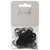 La Moda Black Rubber Hair Bands