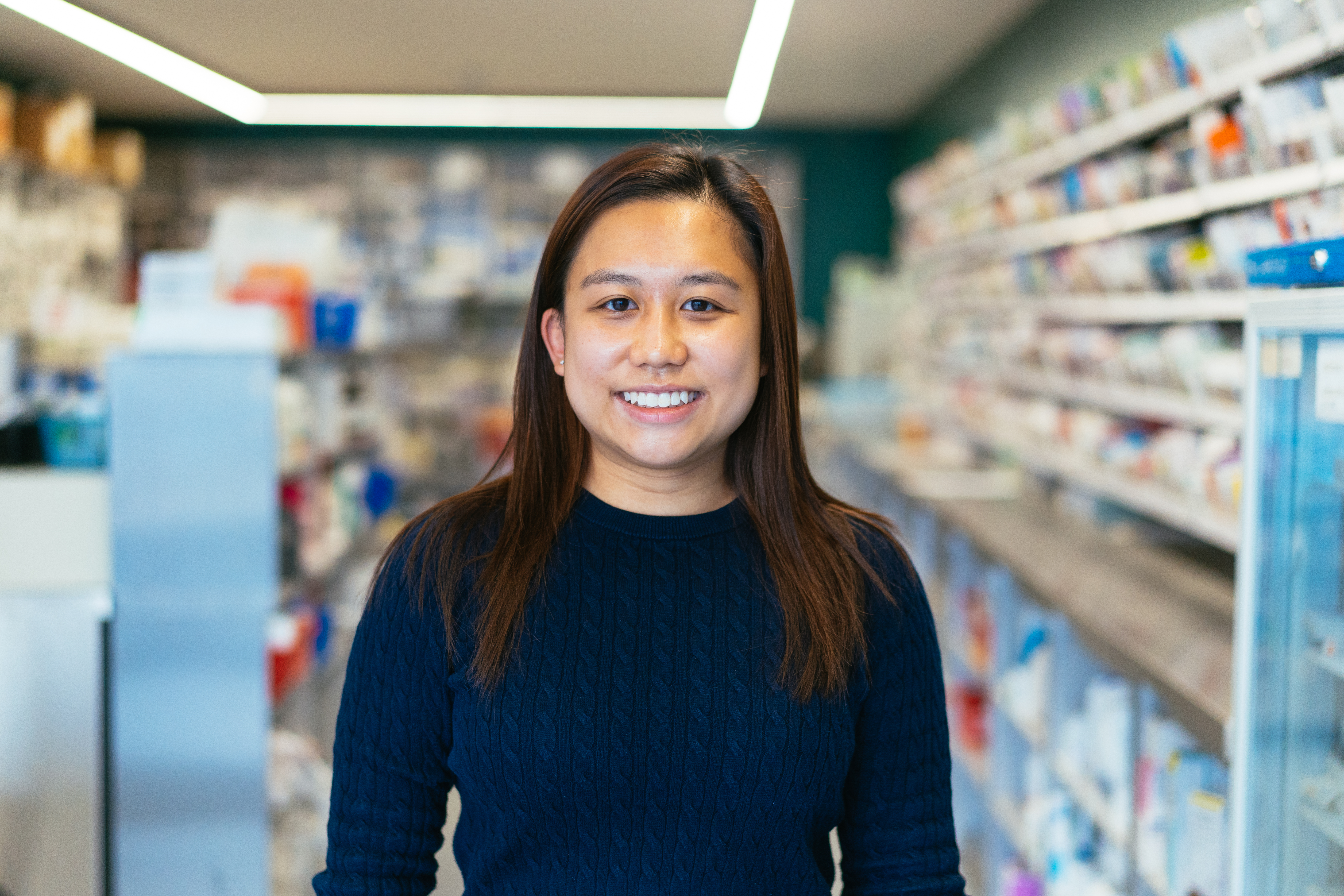 A pharmacist in a local Well Pharmacy branch.