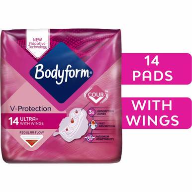 Bodyform Ultra Towels Normal With Wings 14s