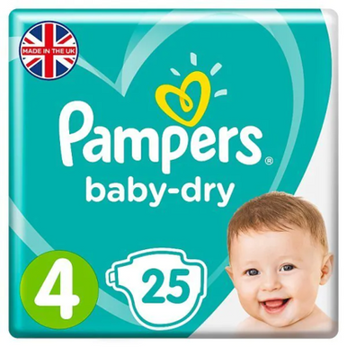 Vermoorden Bij ingenieur Pampers Baby Dry Maxi 4 x25