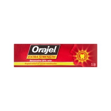 Orajel Extra Strength Dental Gel 5.3g - Well Pharmacy