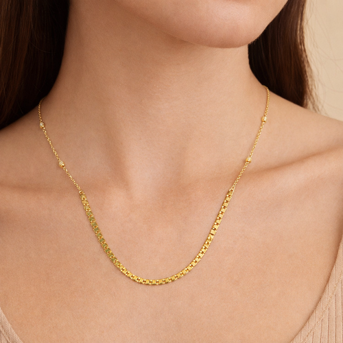 The Gold Double Link Necklace